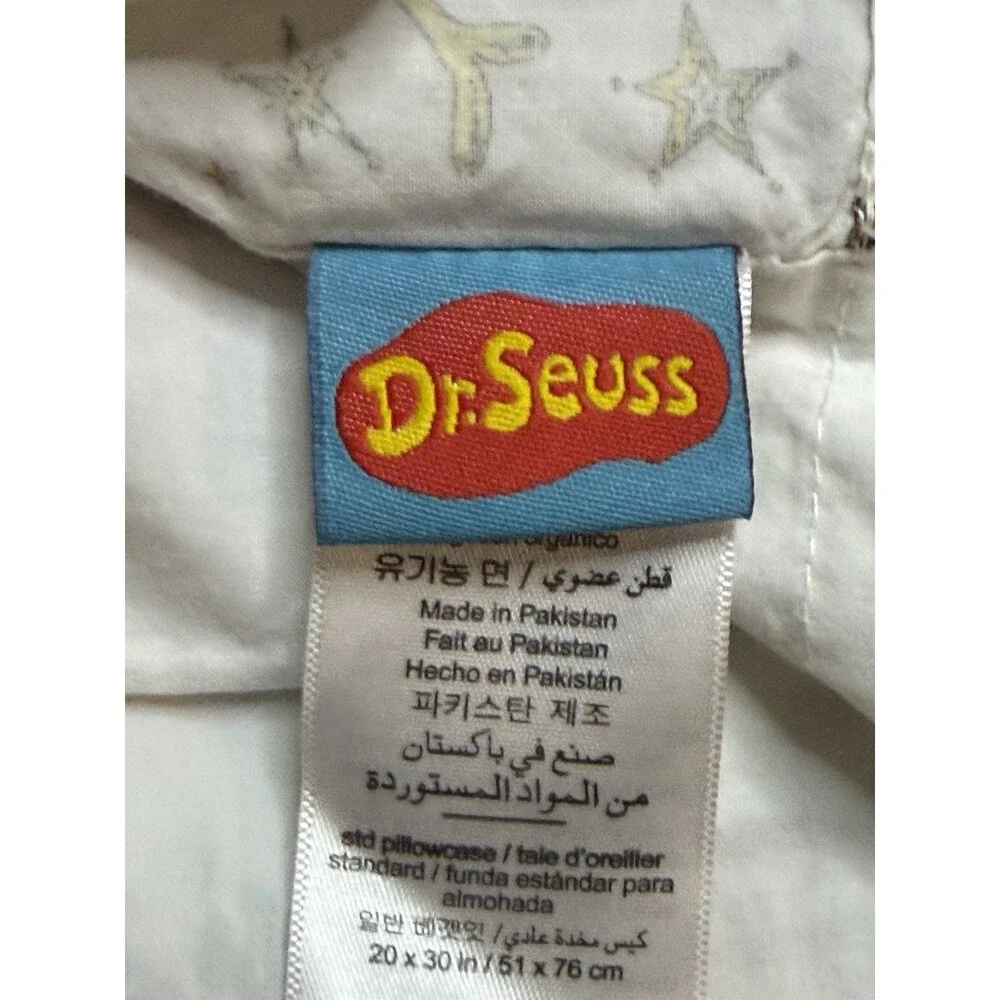 Pottery Barn Kids Dr. Seuss the Grinch Max Organic Pillow Cover